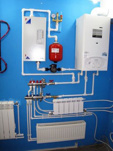 Монтаж котла электрического